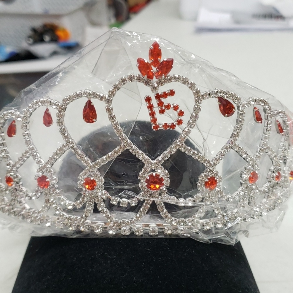 Orange 15 tiara